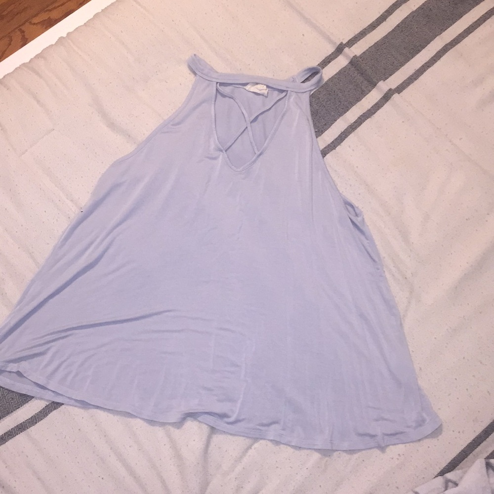 Cute baby blue tank top NEVER WORN